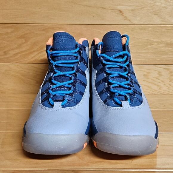 Air Jordan 10 Retro GS Size 5 Youth Bobcats Wolf Grey Basketball Shoe 310806-026 - Picture 5 of 13